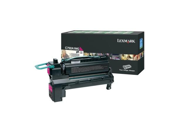 Toner LEXMARK C792A1MG 6K rød 